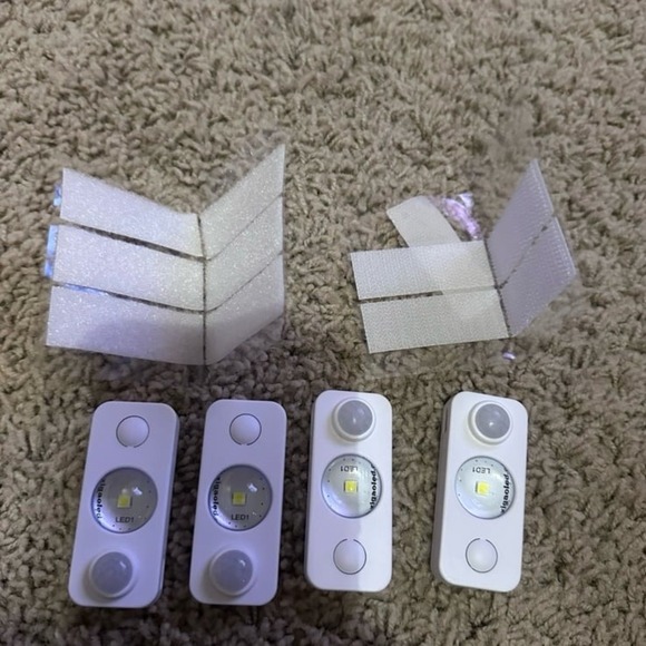 LED Motion Sensor Puck Lights, Rechargeable Cabinet Lights, Stick on Wireless LE - Picture 3 of 8